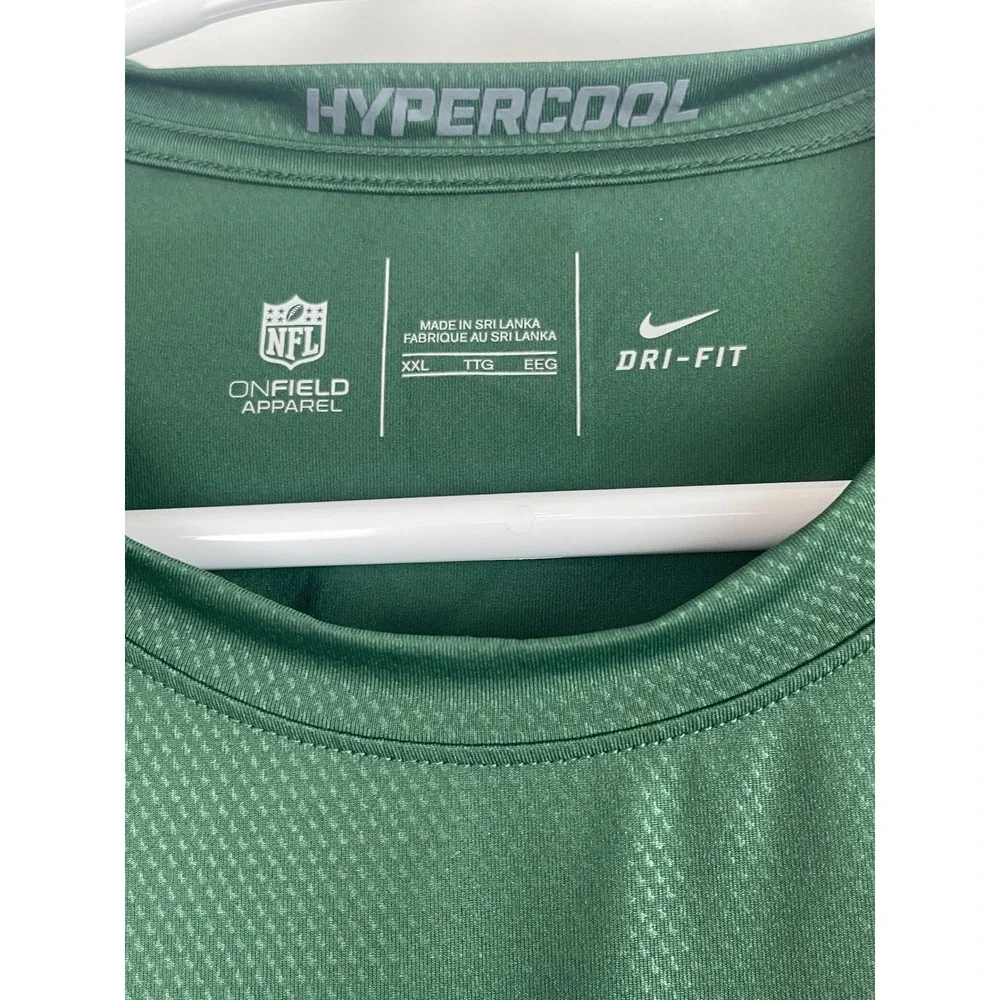 00642 Nike New York Jets NFL‎ Hypercool On Field Apparel Dri Fit SS Shirt Men's